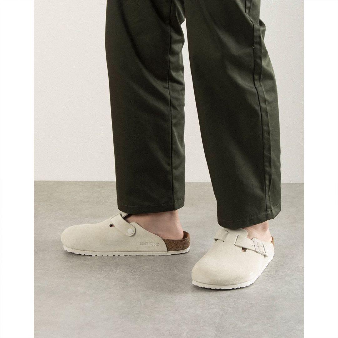 BIRKENSTOCK / Boston スエードレザー アンティーク ホワイト