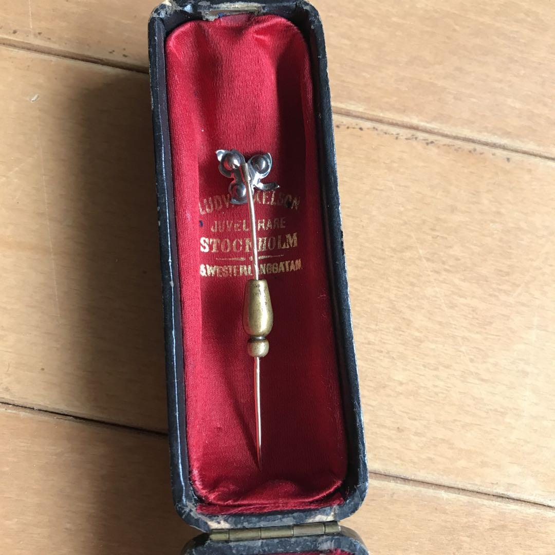 アンティークダイアモンド　1800年代　SVと18K BOX付き