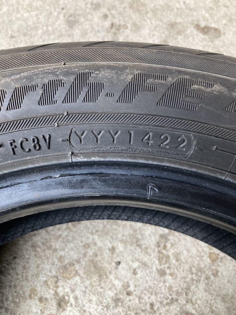 ヨコハマ155/65R14インチ サマータイヤ 4本　溝あり