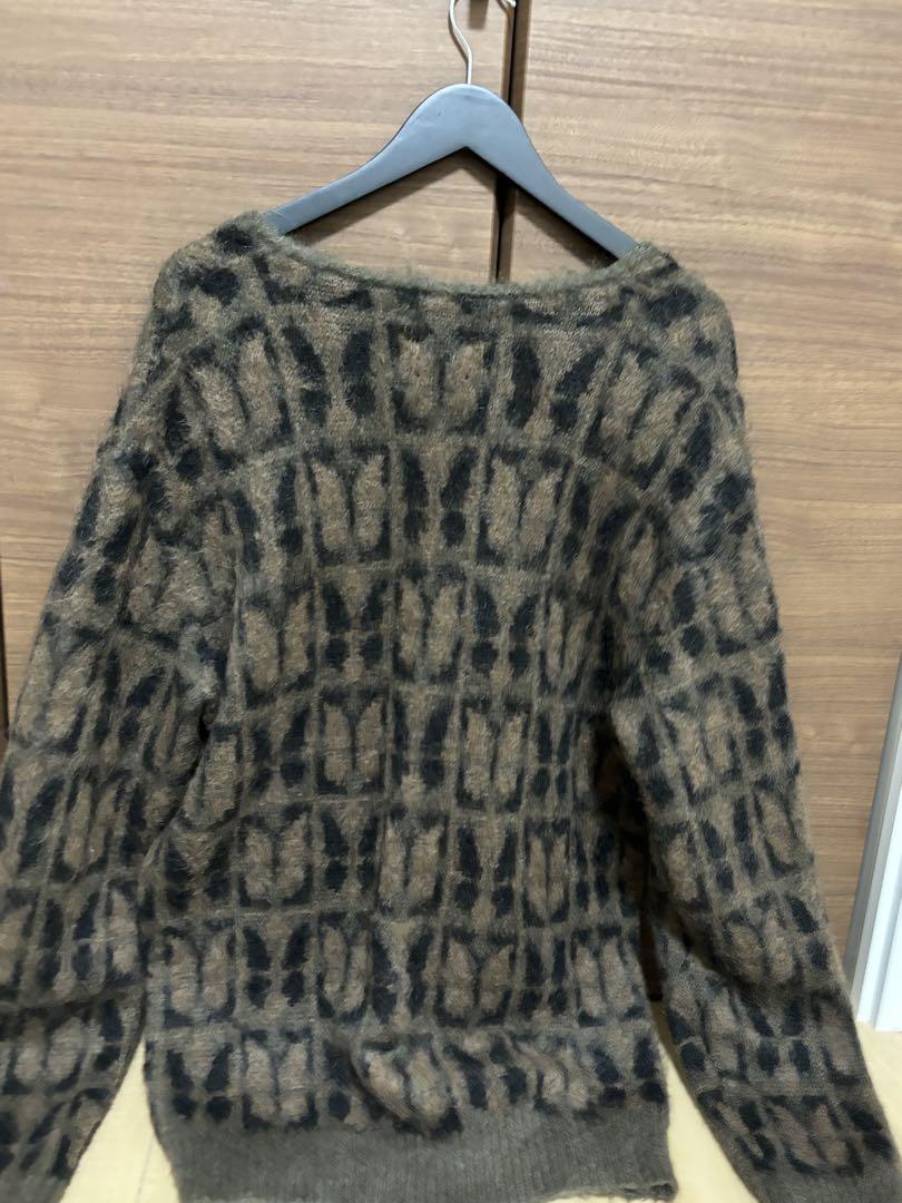 最安値　L　NEEDLES 23AW モヘアカーディガン  パピヨン　茶色　黒