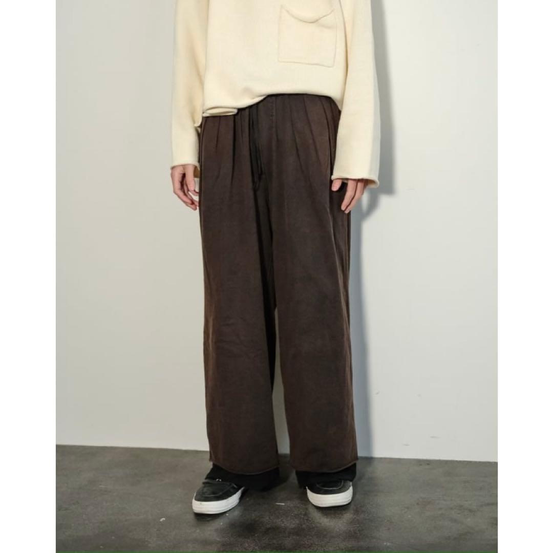 【ANCELLM】FADEDDRAPE WIDE EASY CUT SLACKS 【ANCELLM】FADEDDRAPE WIDE EASY CUT SLACKS