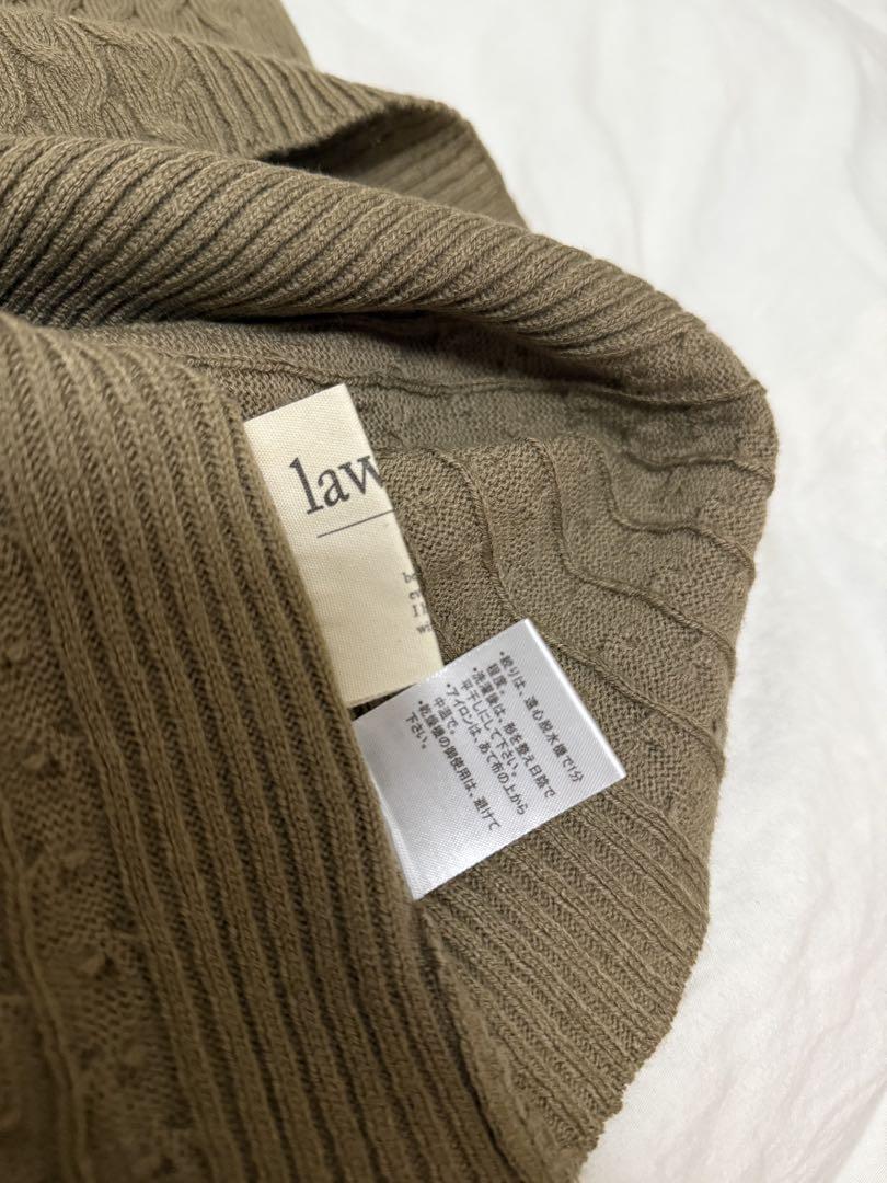 lawgy knit one-piece Olivebeige