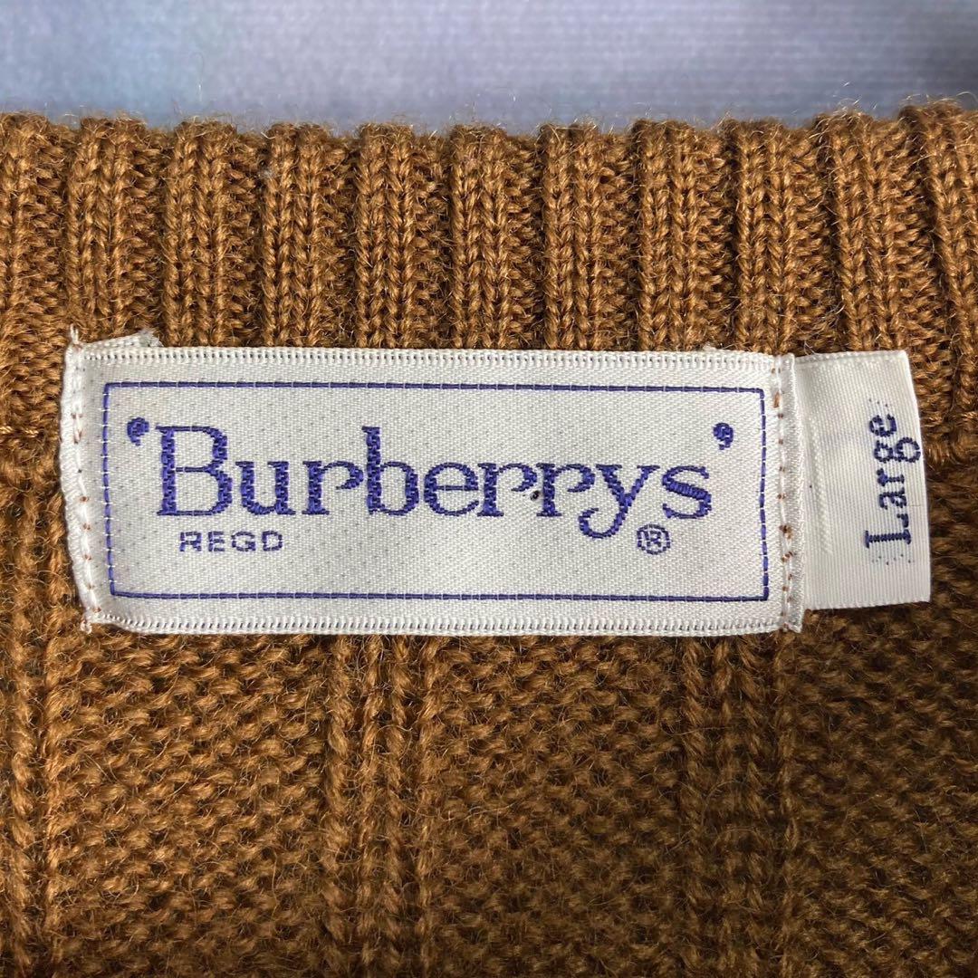 レア⭐️80s⭐️美品⭐️BURBERRY バーバリー ケーブルニット ホースロゴ刺繍 レア⭐️80s⭐️美品⭐️BURBERRY バーバリー ケーブルニット ホースロゴ刺繍