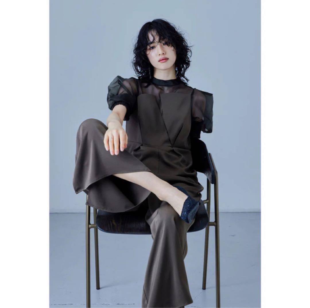 niana イレギュラーカッターコンビネゾン オールインワン グレー　S