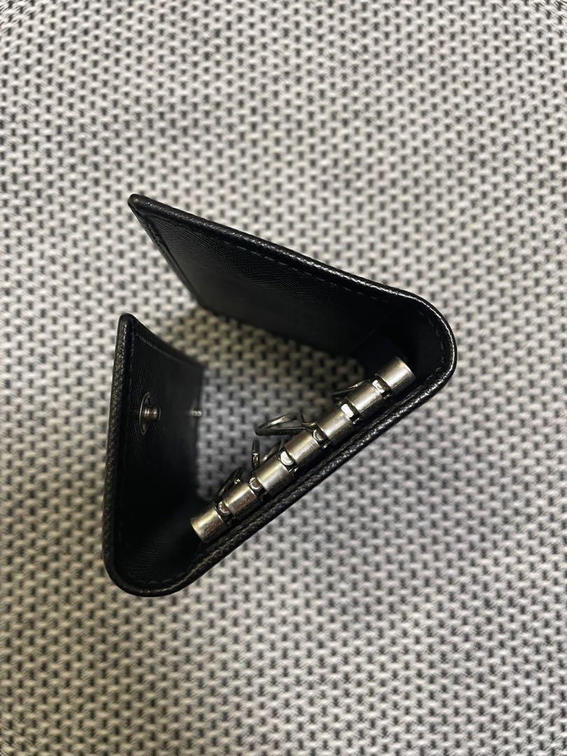 【新品】PRADA プラダ　キーケース　サフィアーノ　ブラック