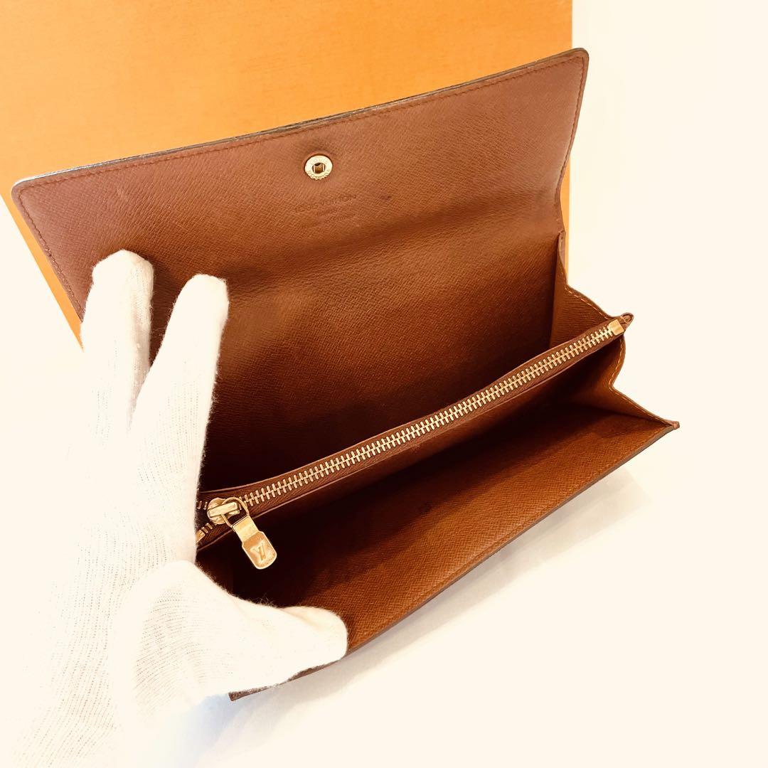 美品✨️ルイヴィトン　モノグラム　ポルトモネ　クレディ　長財布　財布　サラ ルイヴィトン モノグラム ポルトモネクレディ サラ 長財布 正規