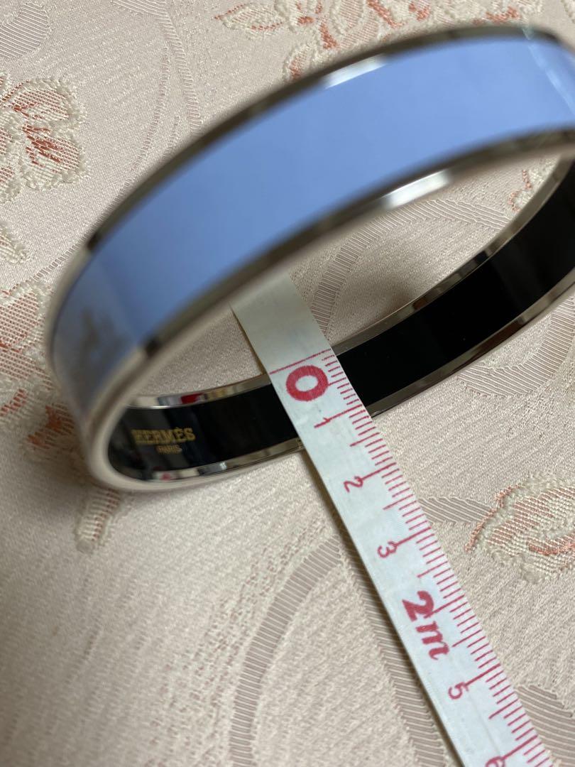 【匿名発送】HERMES　エルメス　エマイユバングル　箱紙袋付⭐︎爽やか清楚水色
