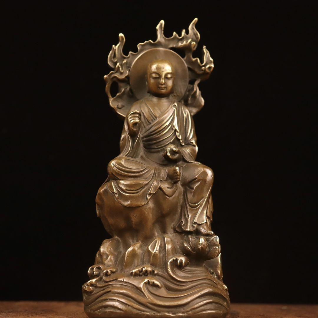 地蔵 菩薩 観音 銅製 仏像 彫刻 置物 開運 風水 鎮宅辟邪
