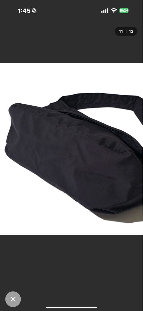 ブラックメッセンジャーバッグ