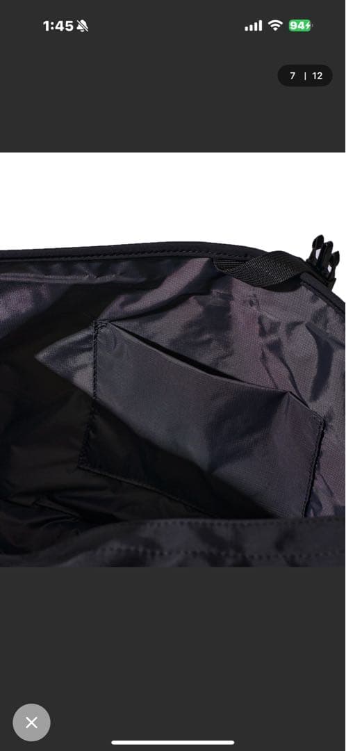 ブラックメッセンジャーバッグ