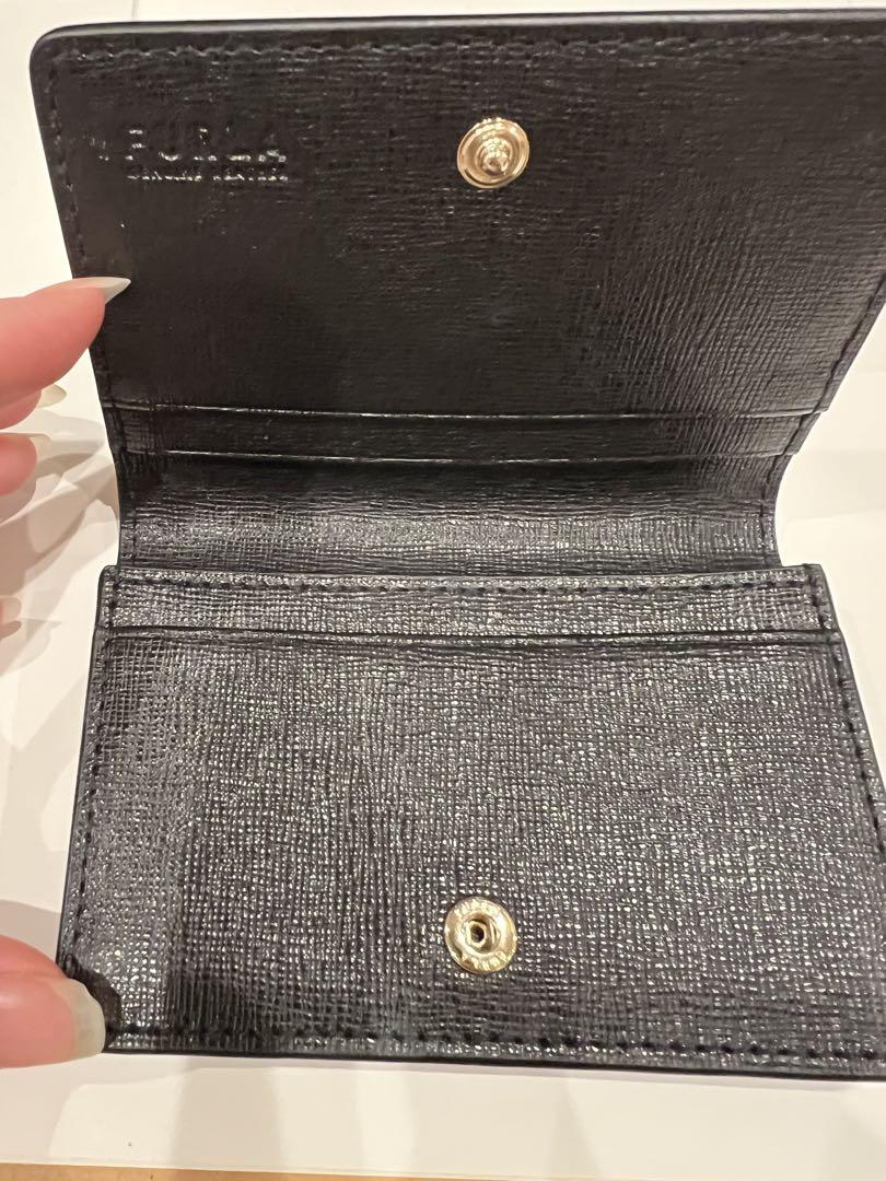 FURLA ブラックレザー 名刺入れ