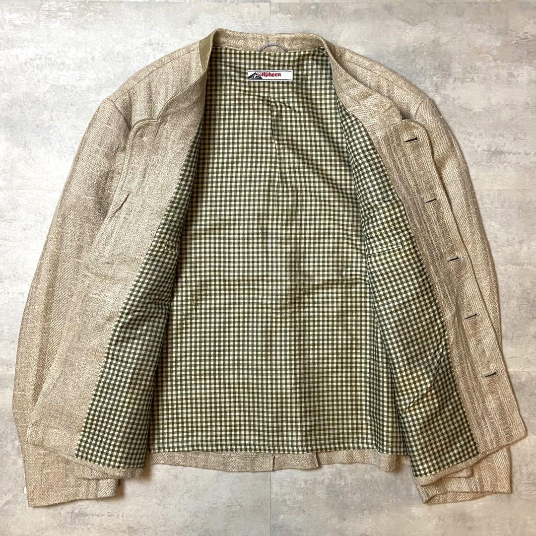 Euro Vintage リネン チロリアンジャケット サイズ54 ユーロ