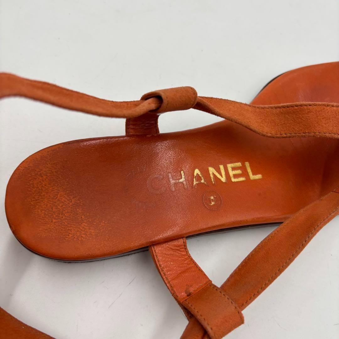 激安アウトレット通販 シャネル CHANEL ココマーク 約 スエードサンダル レースアップ 靴