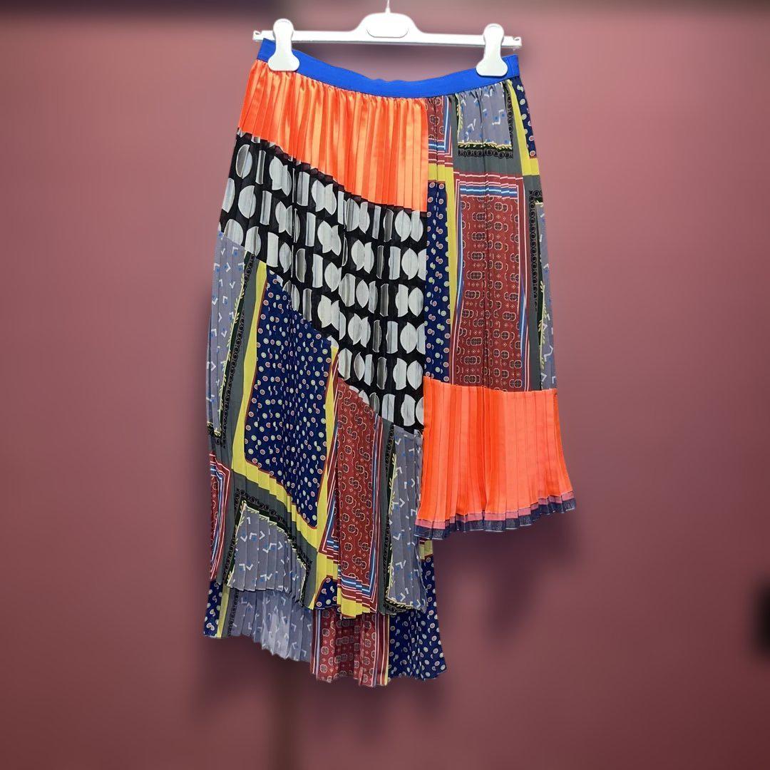 kolor ロングスカート　アシンメトリー　sacai
