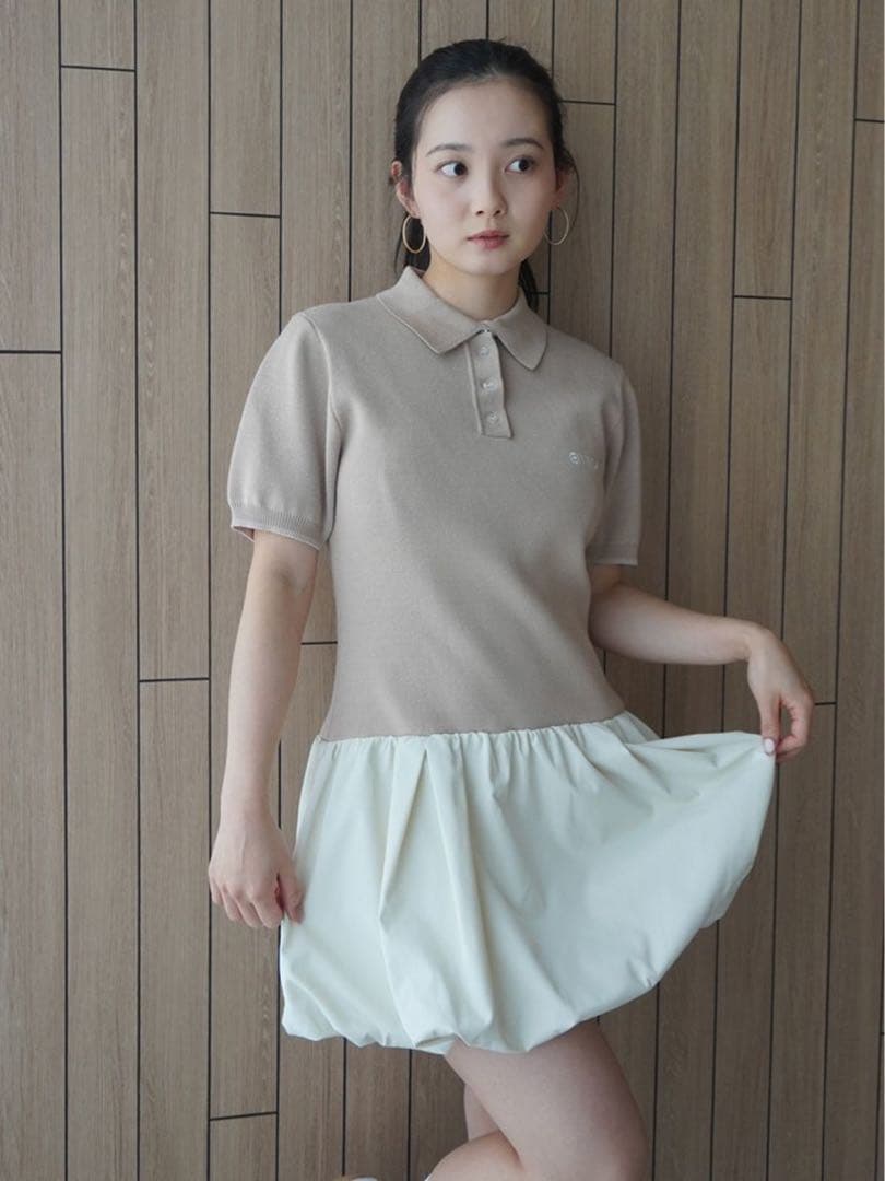 eimy istoire Switchingロゴニットポロミニワンピース - メルカリ eimy istoire Switchingロゴニットポロミニワンピース - メルカリ