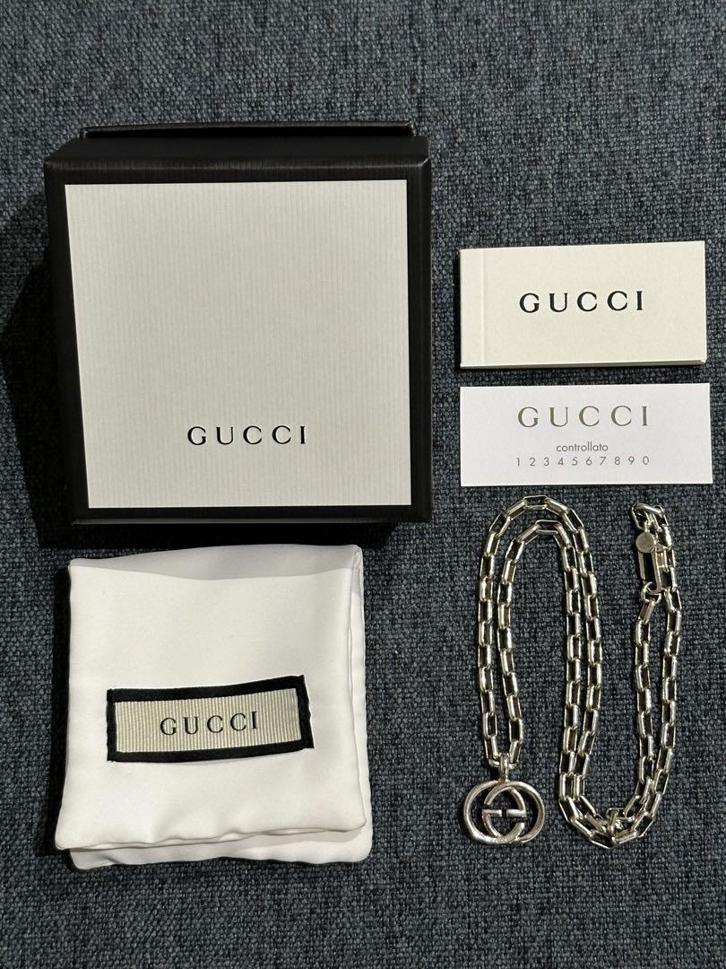 【美品】正規品 GUCCI シルバー ネックレス 50cm