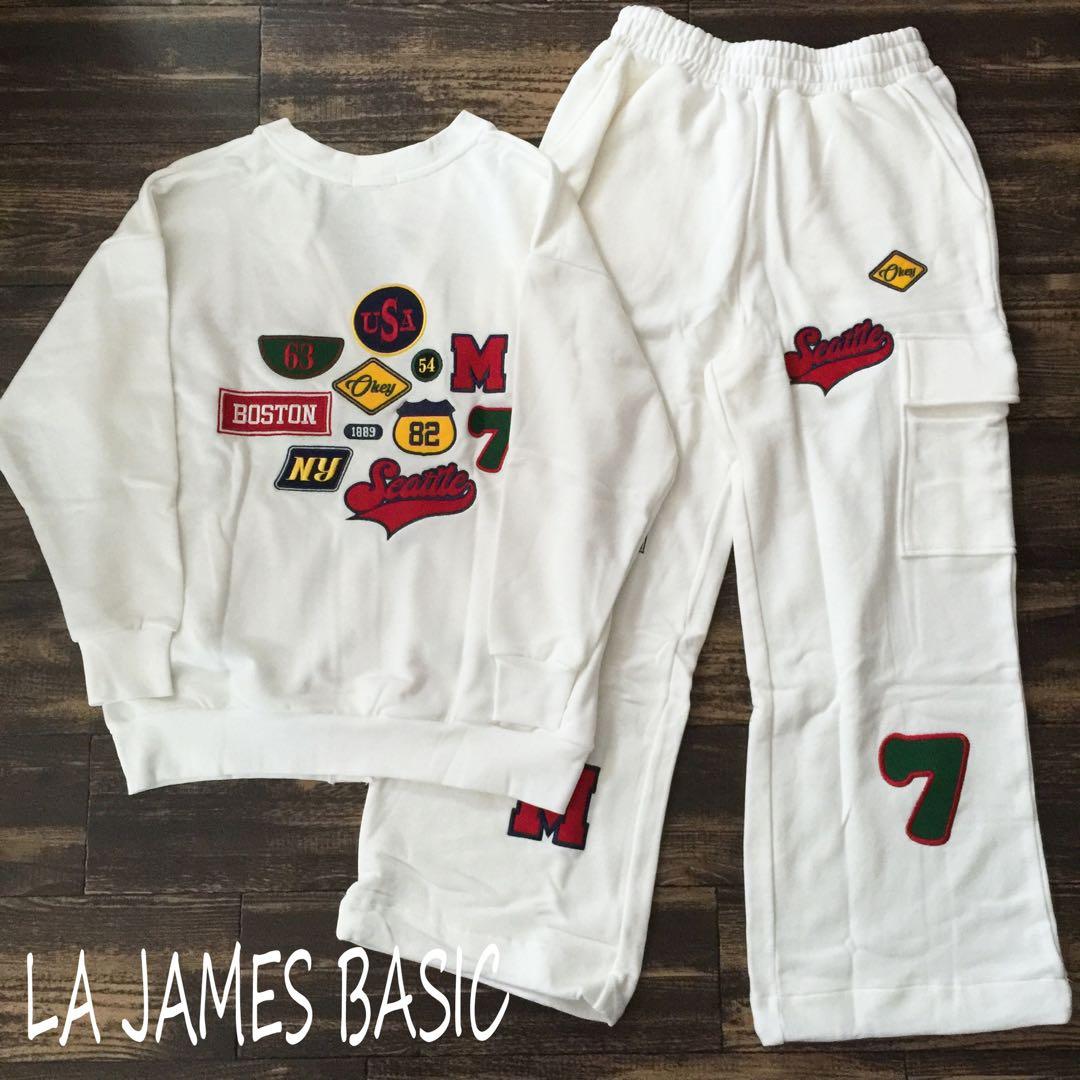 ラッピング不可】 ワッペンアイコン セットアップ スウェット WHITE