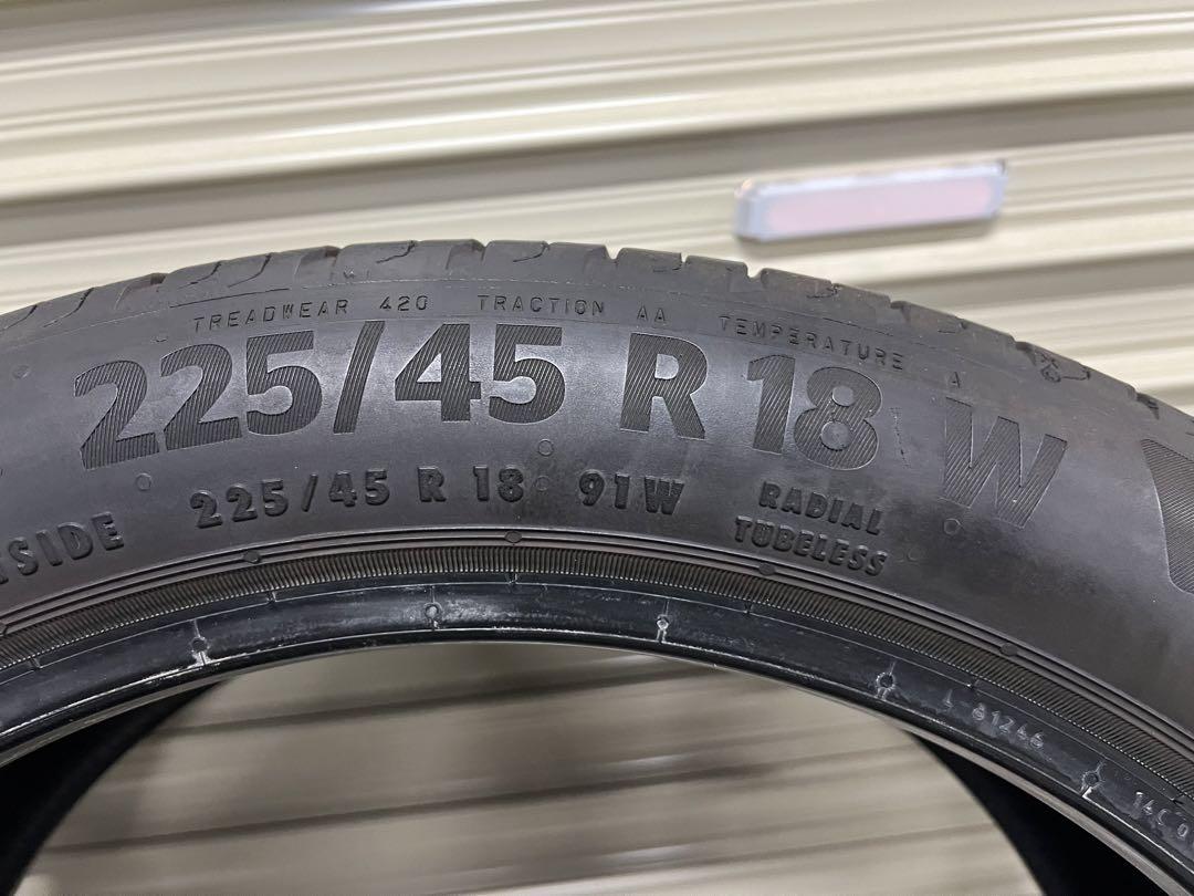 コンチネンタル 225/45r18 2本セット