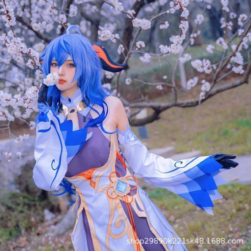 新作送料無料なりきり原神 甘雨 ♡コスプレ ウィッグ付き フルセット