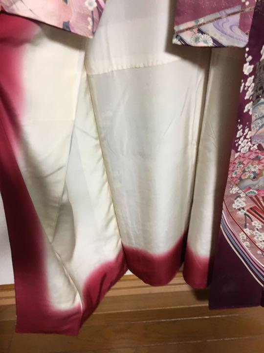 お値下げ!振袖と帯 古典柄セット 紫系 画像8