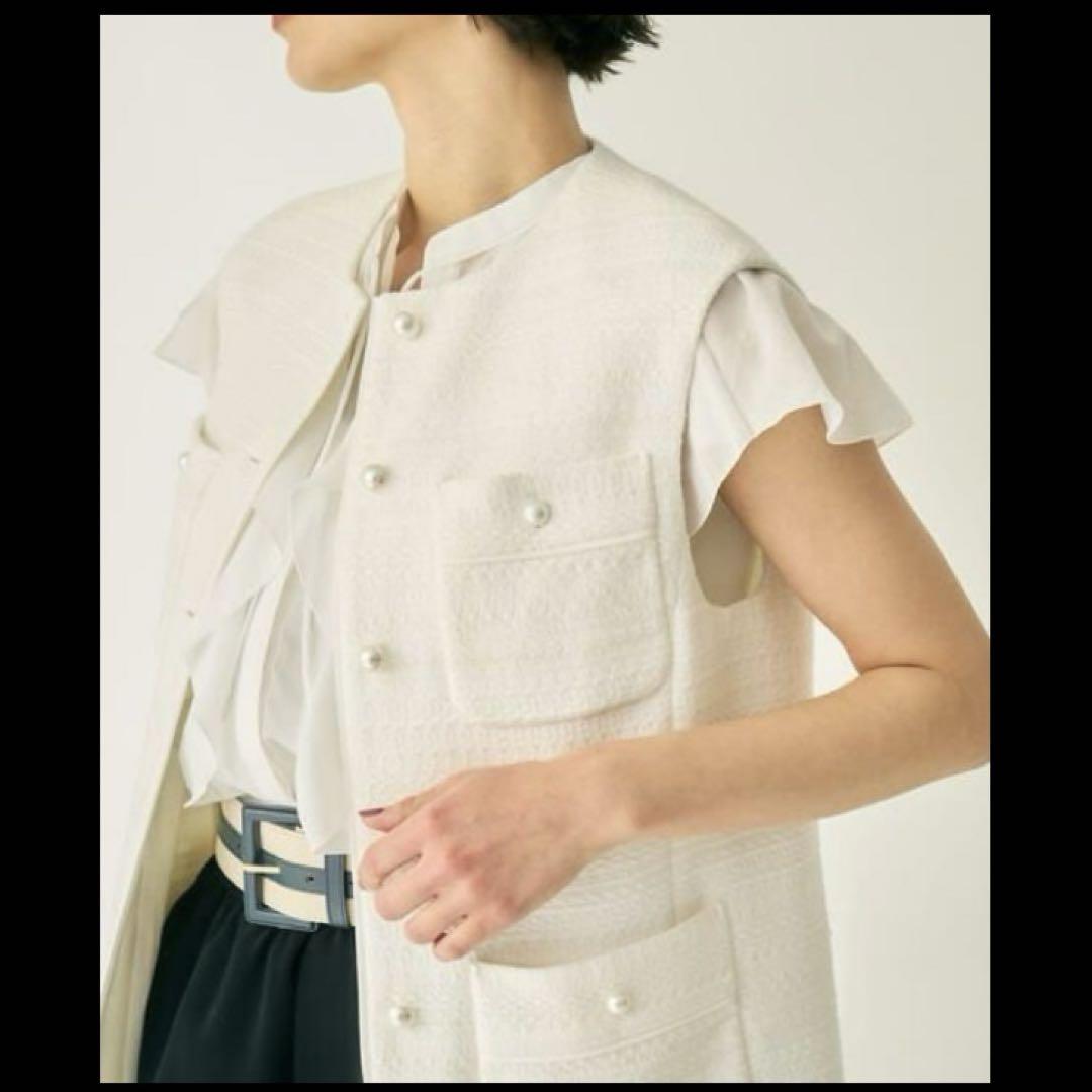 アナイ　ANAYI ジレ　36 trim_ofany_item0b6b1a26be8011e