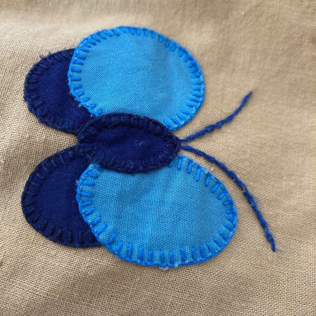 1970年代 ビンテージ アップリケスカート 刺繍 パッチワーク