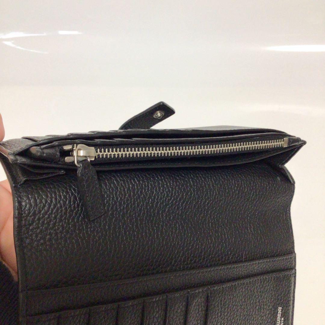 SAINT LAURENT 黒 レザー 長財布 SAINT LAURENT 長財布 クラシックラウンドZIP長財布 サン
