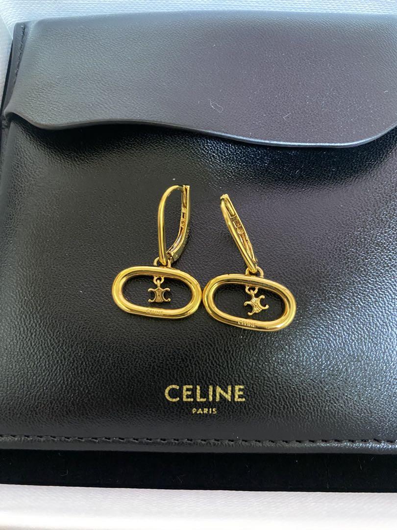 定番のお歳暮 正規品】CELINE 専用ケース付き ゴールドフープピアス アクセサリー
