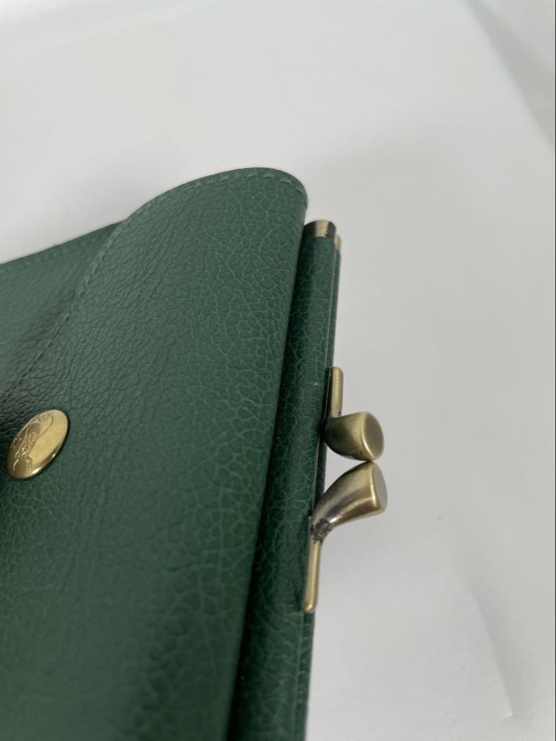 未使用 IL BISONTE イルビゾンテ 二つ折り財布 がま口 レザー 現行品