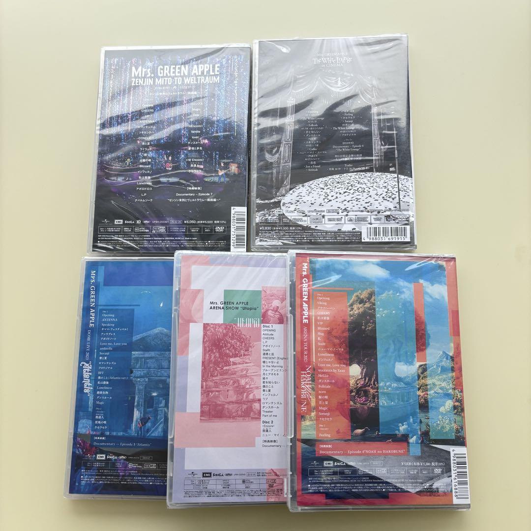Mrs GREEN APPLE DVD ZENJIN|White~5品&sk DVD】Mrs.GREEN APPLE ／ ゼンジン未到とヴェルトラウム〜銘々編
