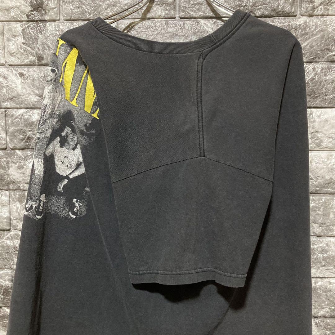 希少 NIRVANA Tシャツ ニルヴァーナ BLACK カートコバーン 黒黄