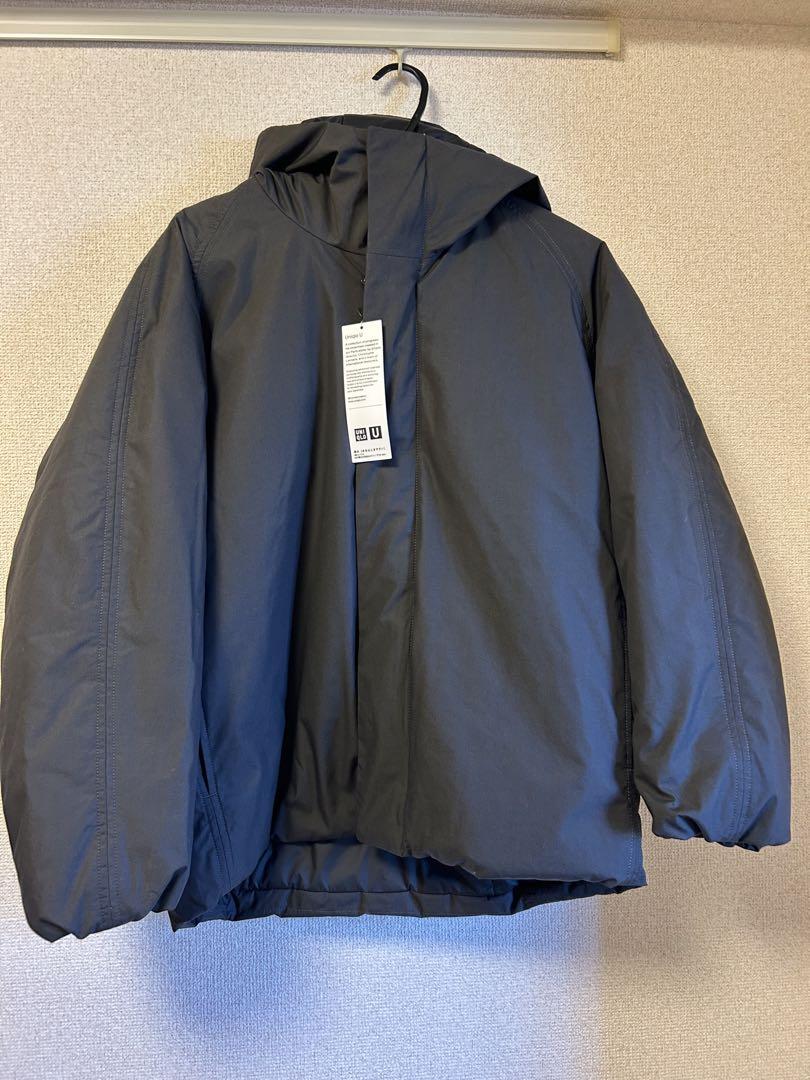 UNIQLOU パフテックボリュームパーカ　Mサイズ ダークグレー ユニクロ公式 | パフテックボリュームパーカ