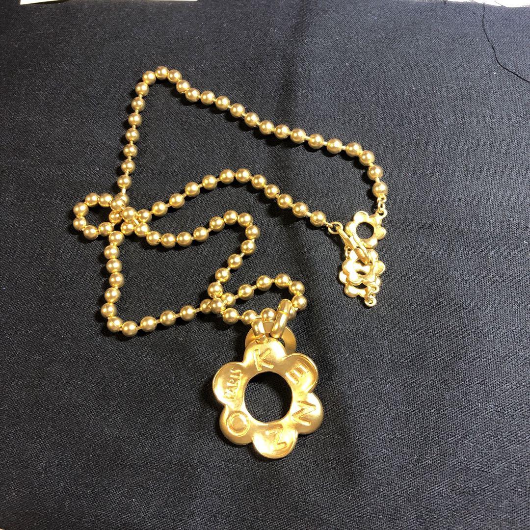 1347極美品フラワーモチーフ ネックレス KENZO - メルカリ