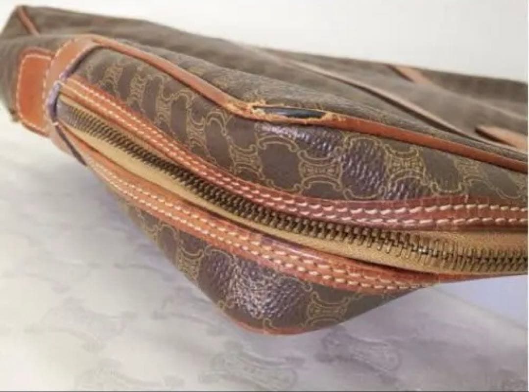 CELINE マカダム ビジネスバッグ 書類ケース PVC ブラウン /635 CELINE マカダム ビジネスバッグ 書類ケース PVC ブラウン /635