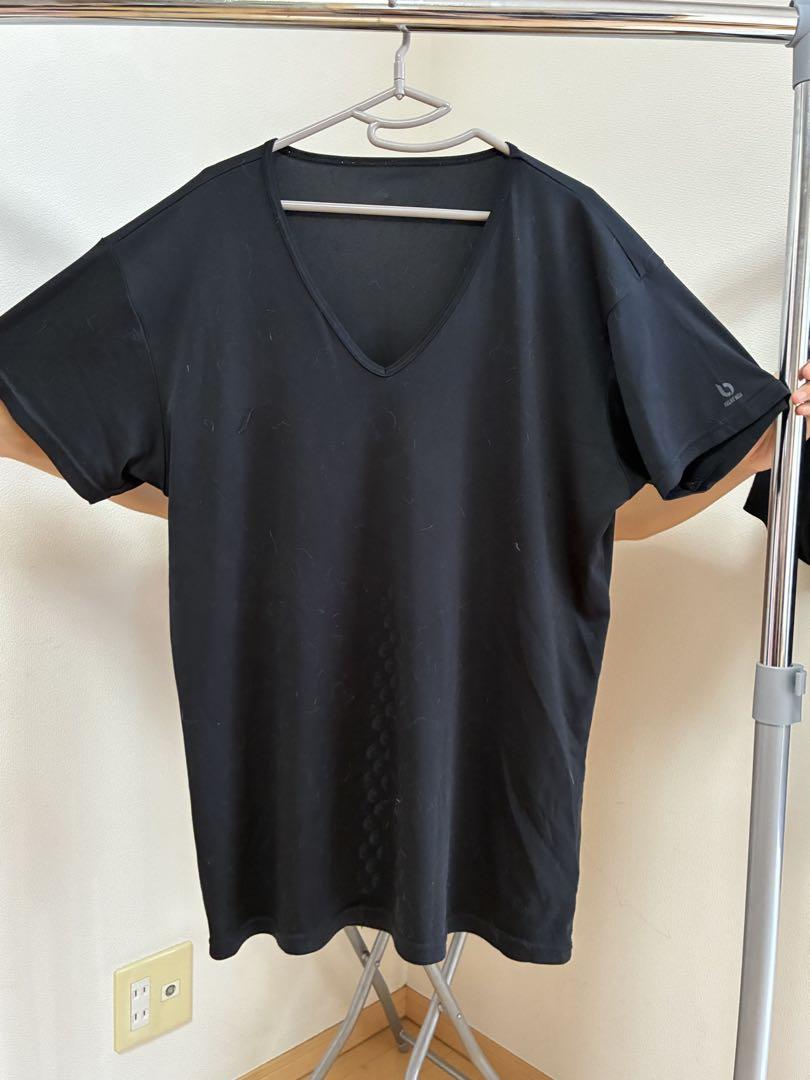 【激安通販 オンラインショップ】日用品 リライブ メンズTシャツ 2枚セット⭐︎Vネック＆鉱石2倍インナー トップス
