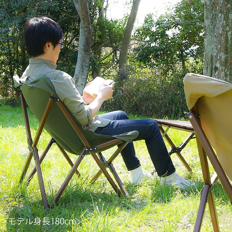 フォールディングチェア ヘルムート 折りたたみ式 オリーブ [5049]