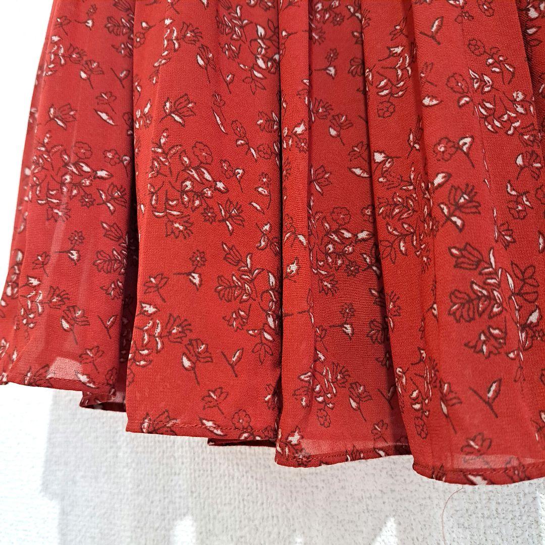 UNIQLO ユニクロ 花柄 ロング プリーツ スカート L - メルカリ
