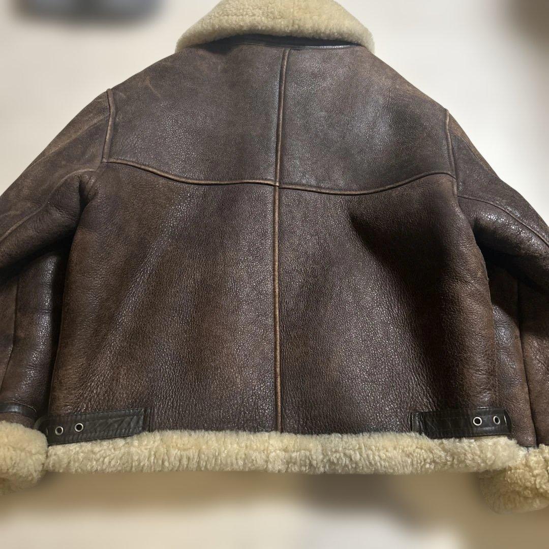 wild armour ワイルドアーマー ムートンレザー フライトジャケット wild armour ワイルドアーマー ムートンレザー フライトジャケット