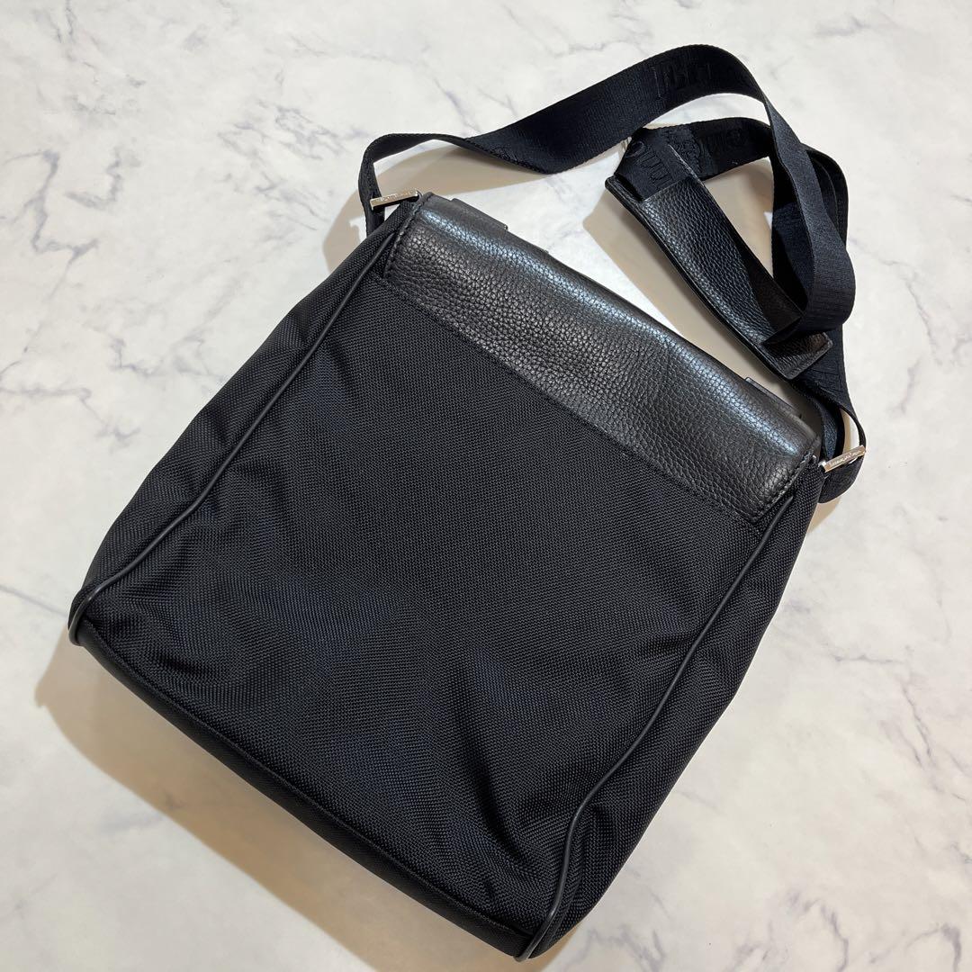 美品★エルメネジルド ゼニア ショルダーバッグ 黒ブラック メッセンジャー