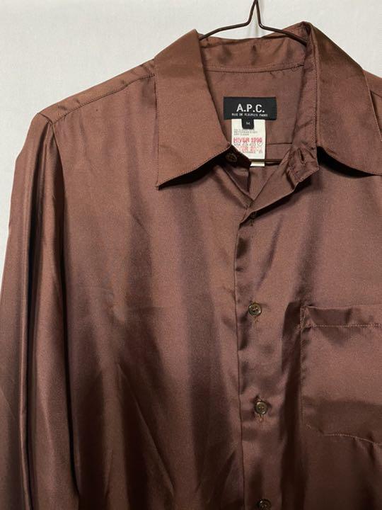 A.P.C シルクシャツ　ダブルカフス