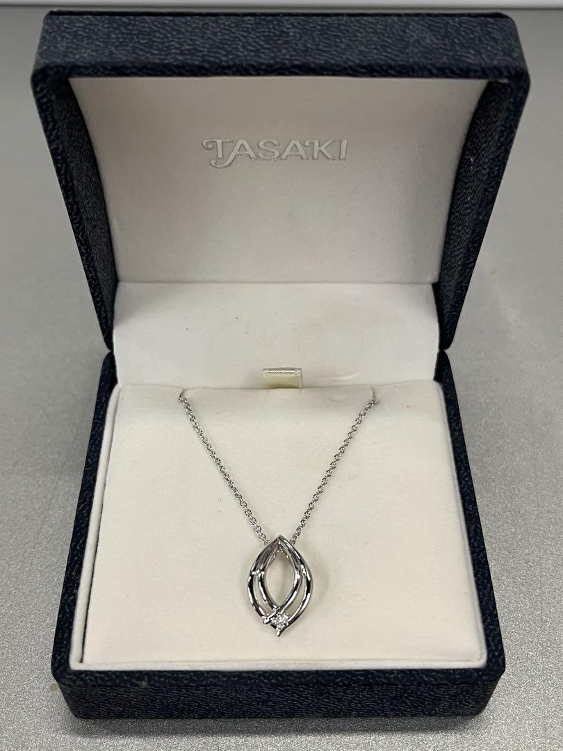 超美品 田崎ネックレス0.01ctダイヤ