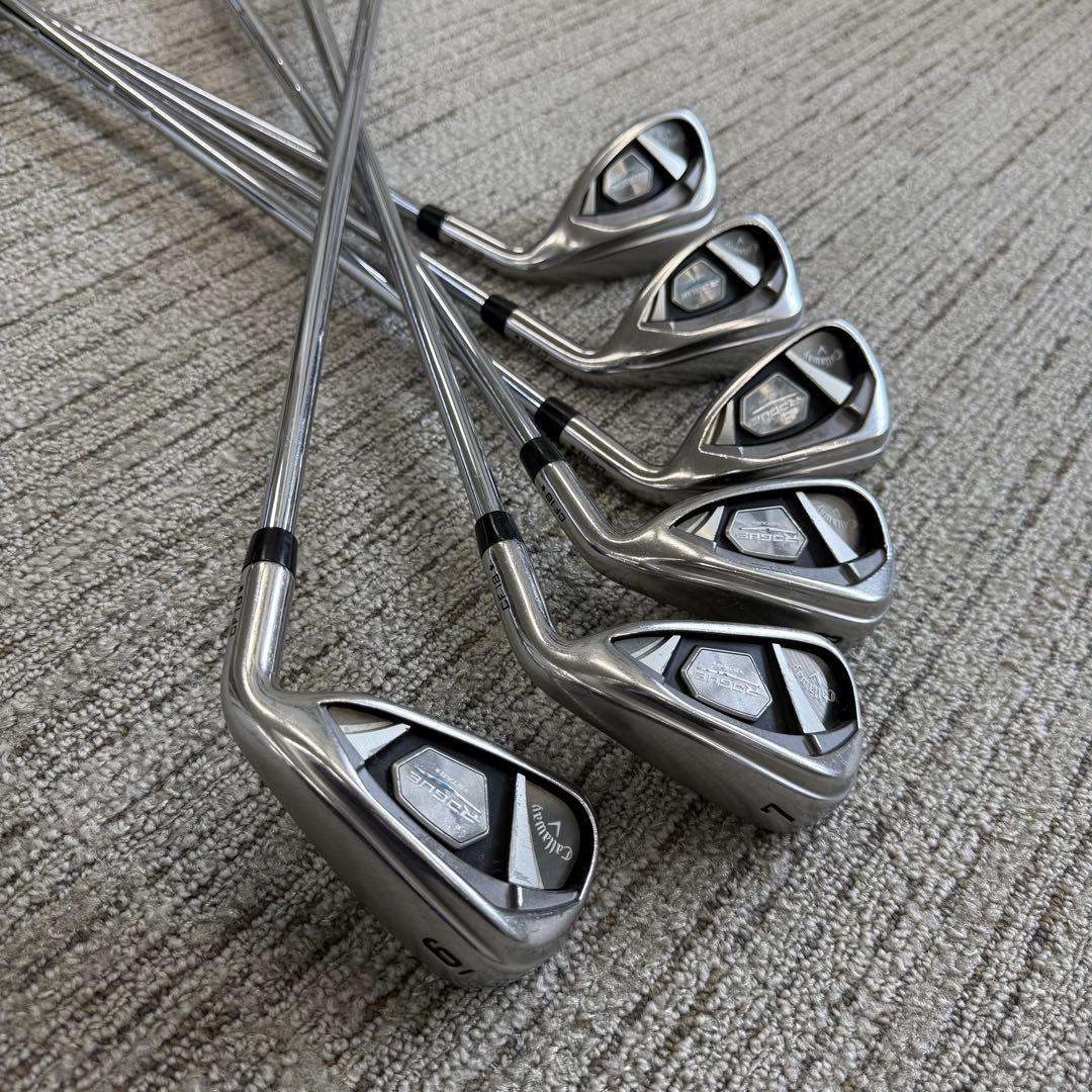 キャロウェイアイアンセット　ROGUE STAR 6I〜PW,SW 6本セット