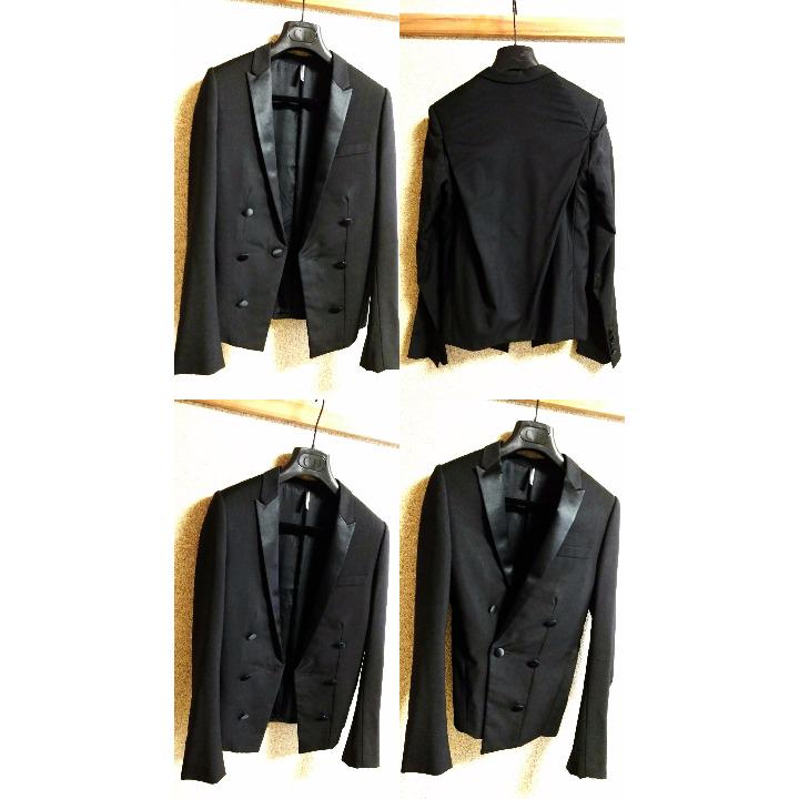 国産NEW 正規良 Dior ディオールオム ナロースモーキングジャケット黒 最小38 XtR8y-m127847113 日本製安い
