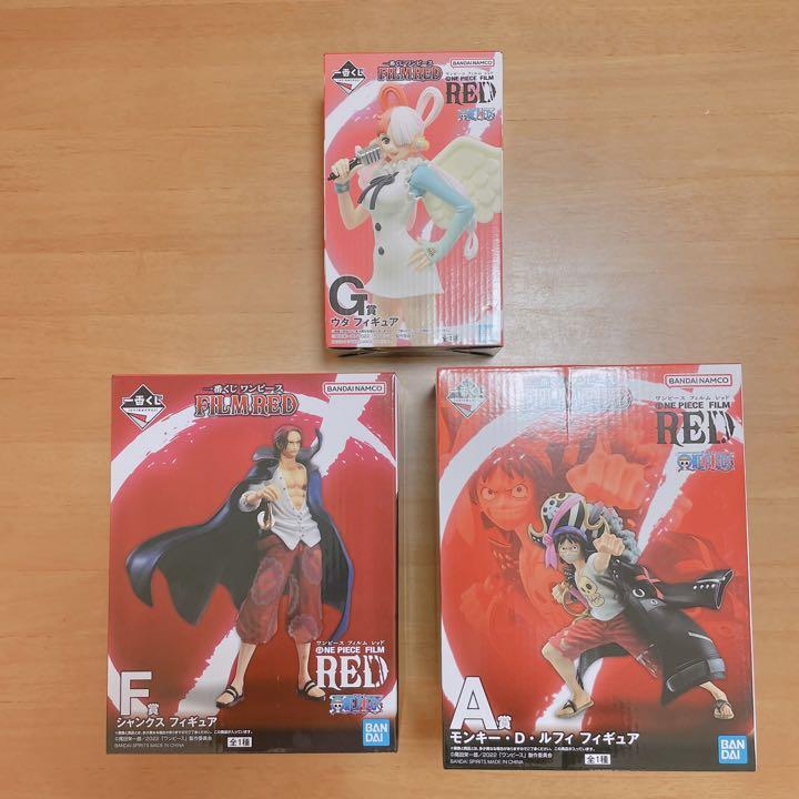 ワンピース 一番くじ FILM RED フィギュア 3点セット ワンピース 一番くじ FILM RED フィギュア 3点セット