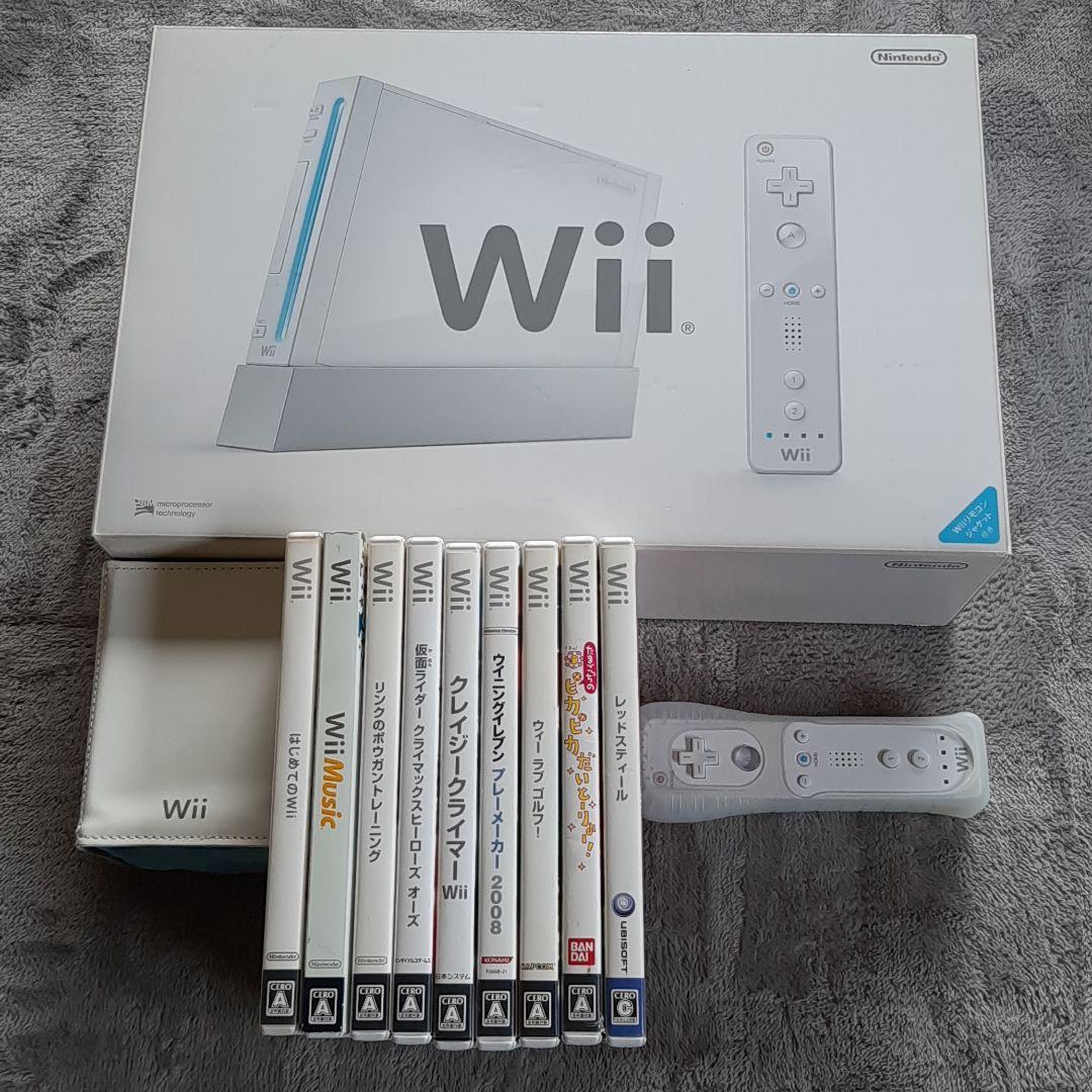 動作確認済 Nintendo Wii 本体 ソフト9本 追加コントローラー メルカリ