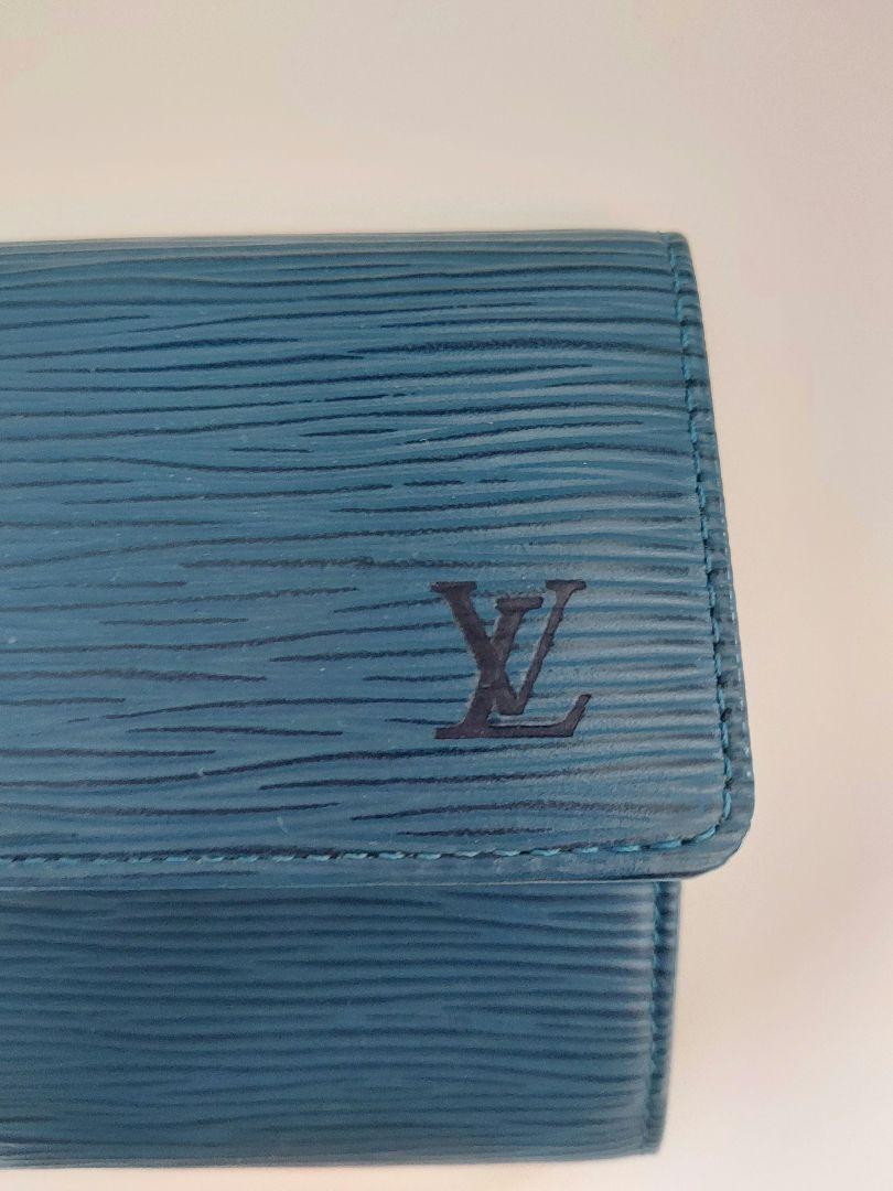 Louis Vuitton エピレザー 長財布 ブルー