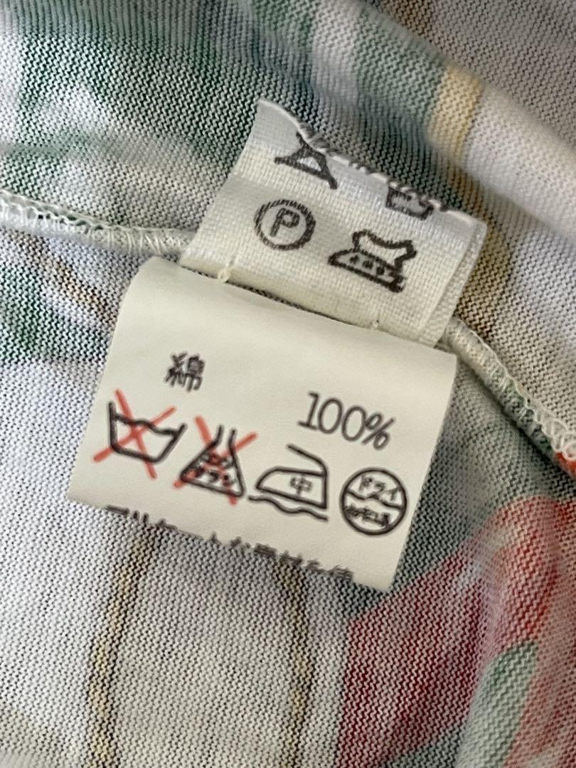 HERMES 半袖　コットン　ワンピース　レディース　M ヴィンテージ