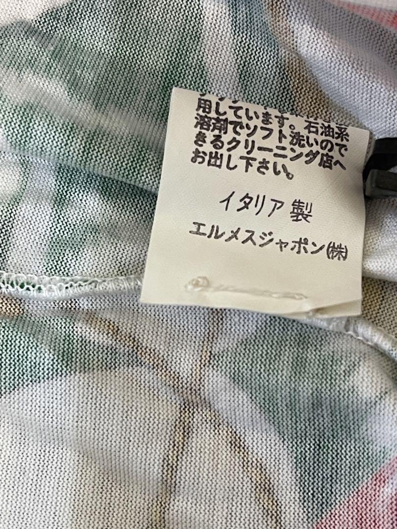 HERMES 半袖　コットン　ワンピース　レディース　M ヴィンテージ