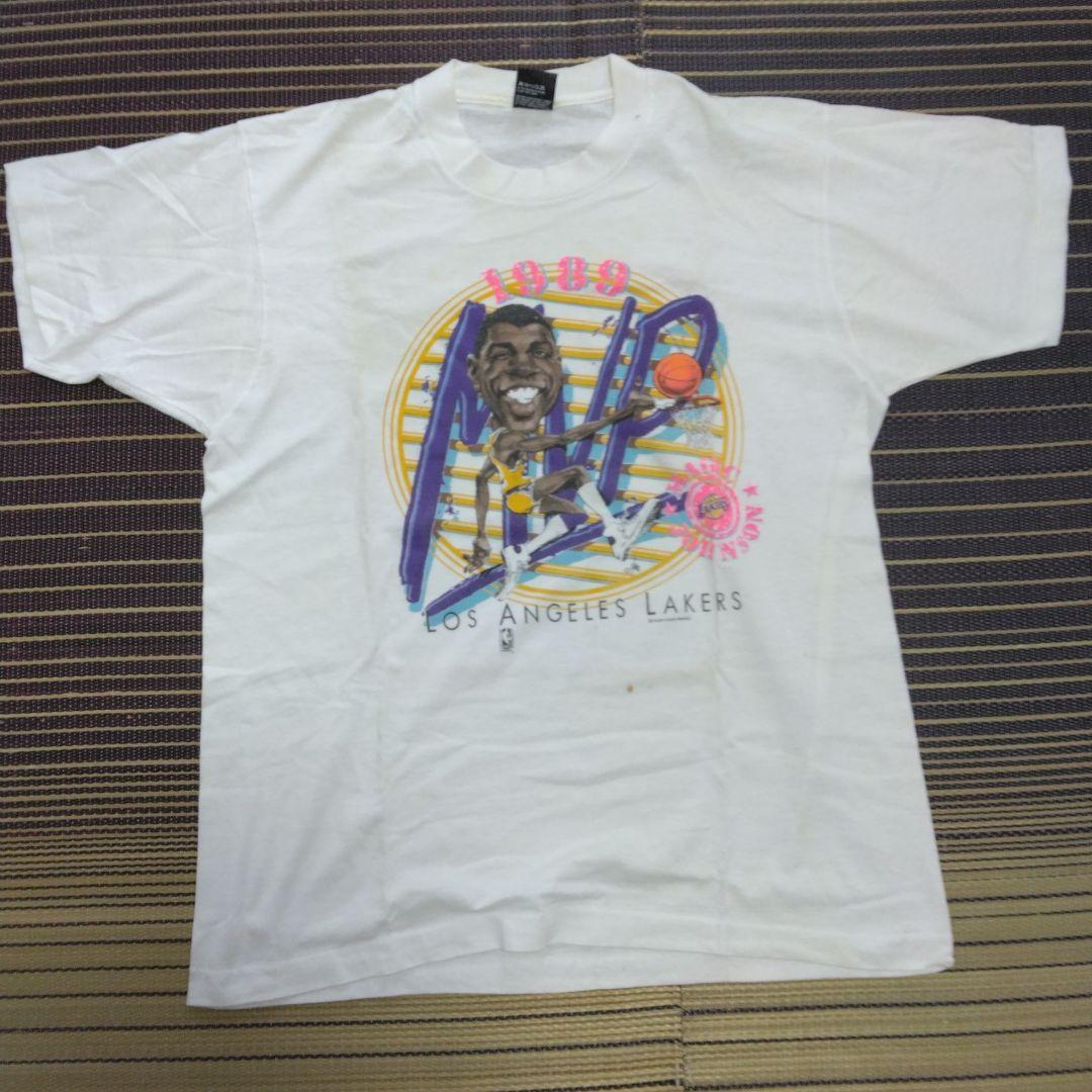 専用 NBAバスケットボール レイカーズ マジックジョンソンMVP Tシャツ 専用 NBAバスケットボール レイカーズ マジックジョンソンMVP Tシャツ