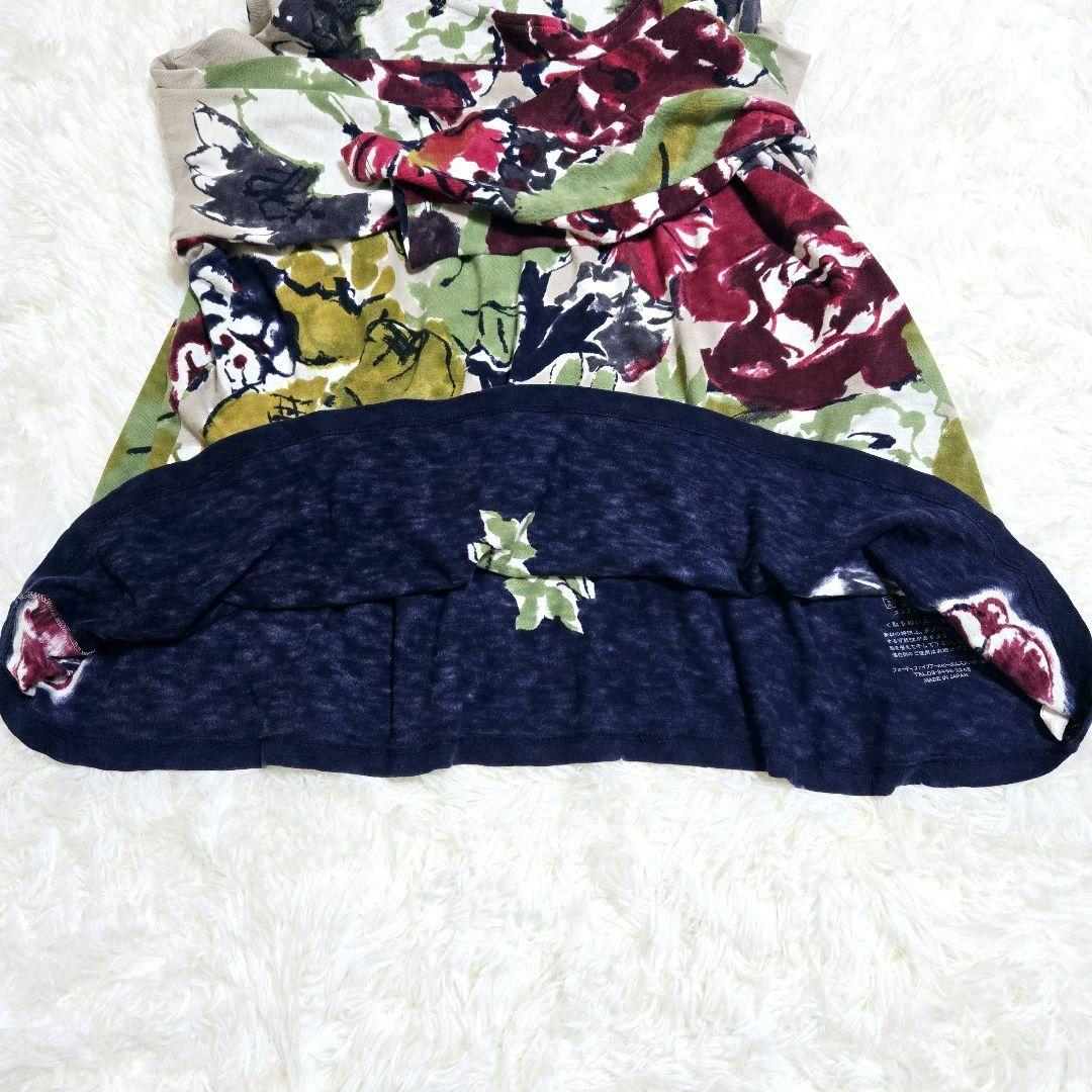 45R☆フォーティファイブアール 歳時記コットンニットTシャツ 花柄
